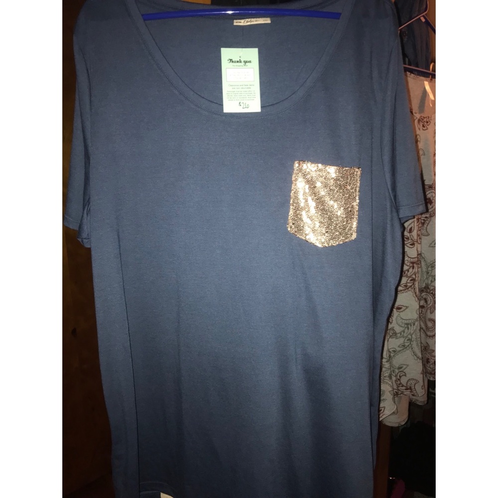 Navy Pocket Tee